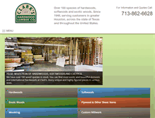 Tablet Screenshot of clarkshardwood.com